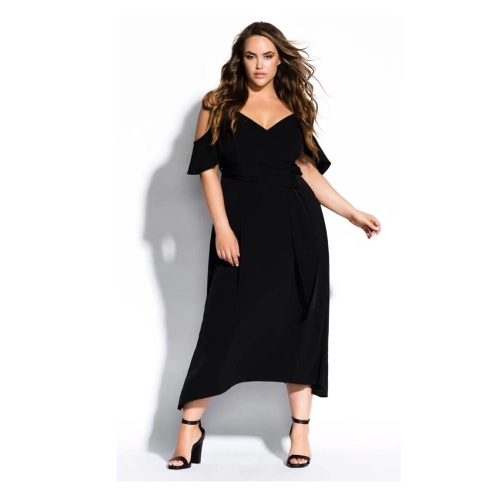 City Chic Black Sweet Delight Dress Sz.XXL(24) NWT